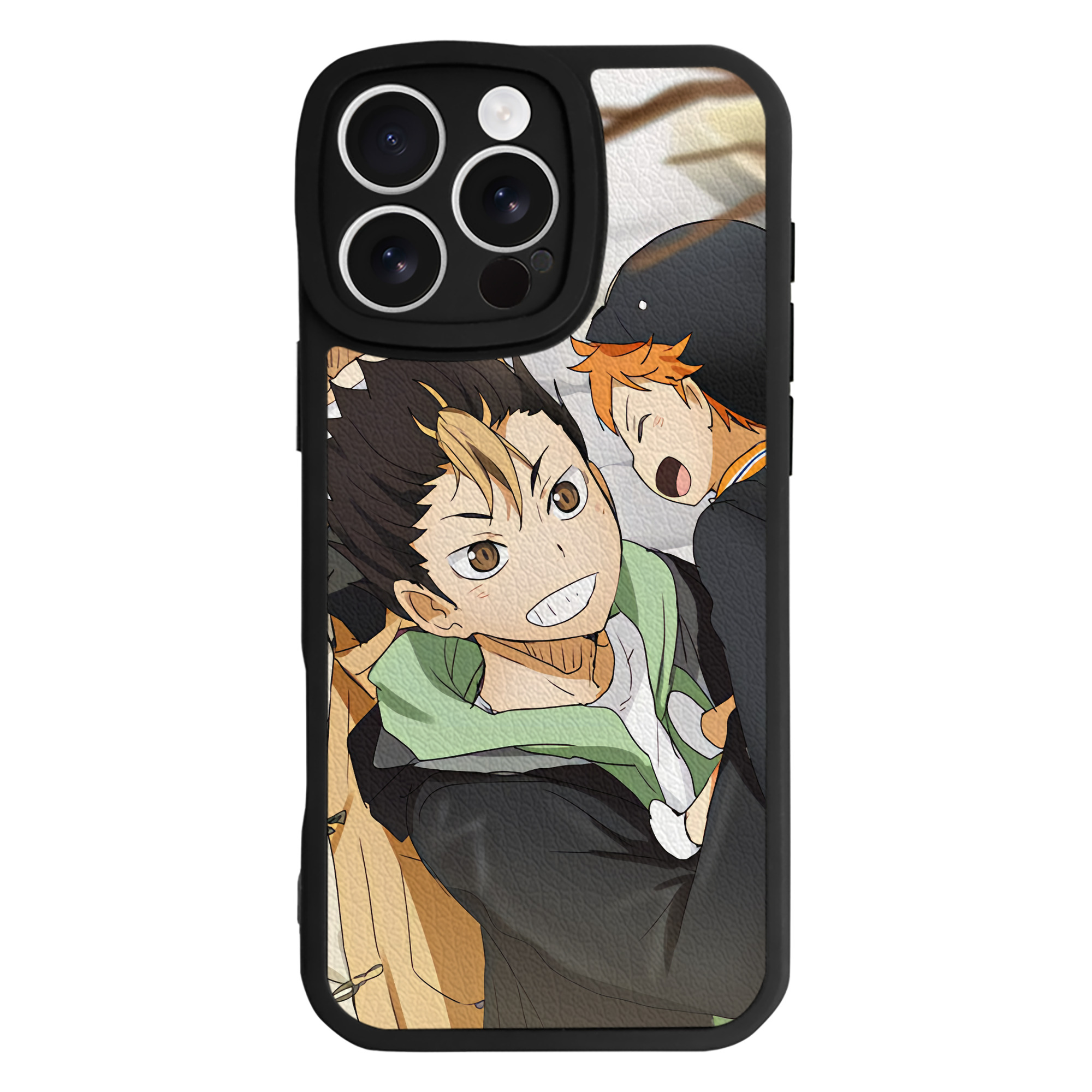 （画像用） ハイキュー!! Haikyu!! 【iPhone 16シリーズ対応】シリコンスマホケース（レザー調） 材質：シリコン